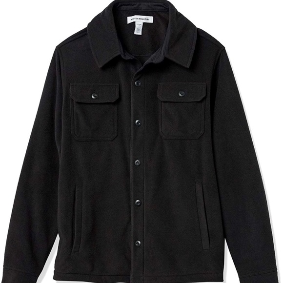 Amazon Essentials Mens Long-Sleeve Polar Fleece Shirt Jacket - Picture 2 of 4
